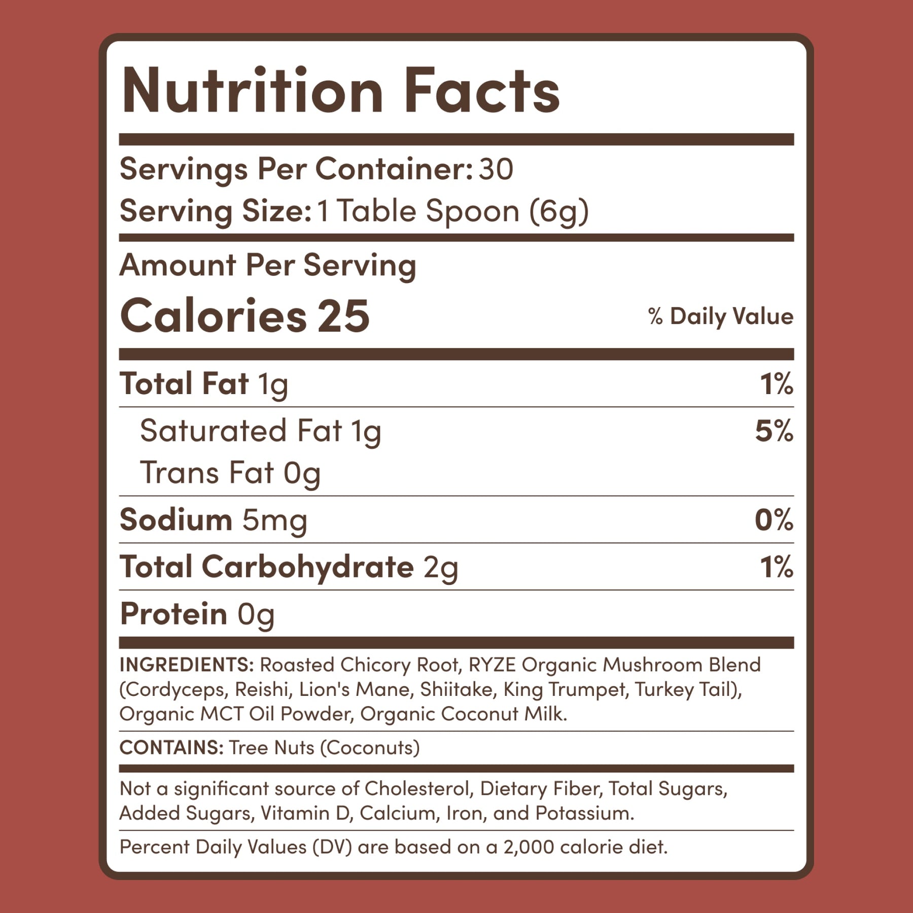 Mushroom Chicory (1 Pack - 30 Servings) - VLXS