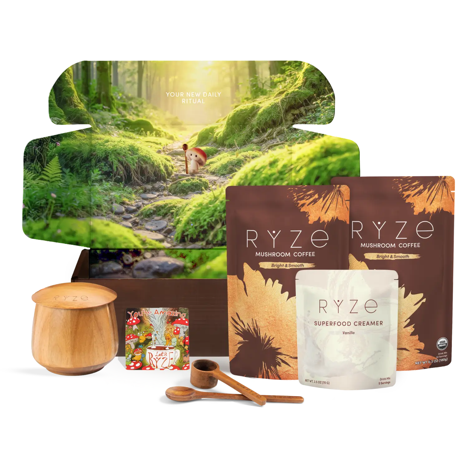 Mushroom Coffee Ritual Set (6 Month Plan) - 4INP