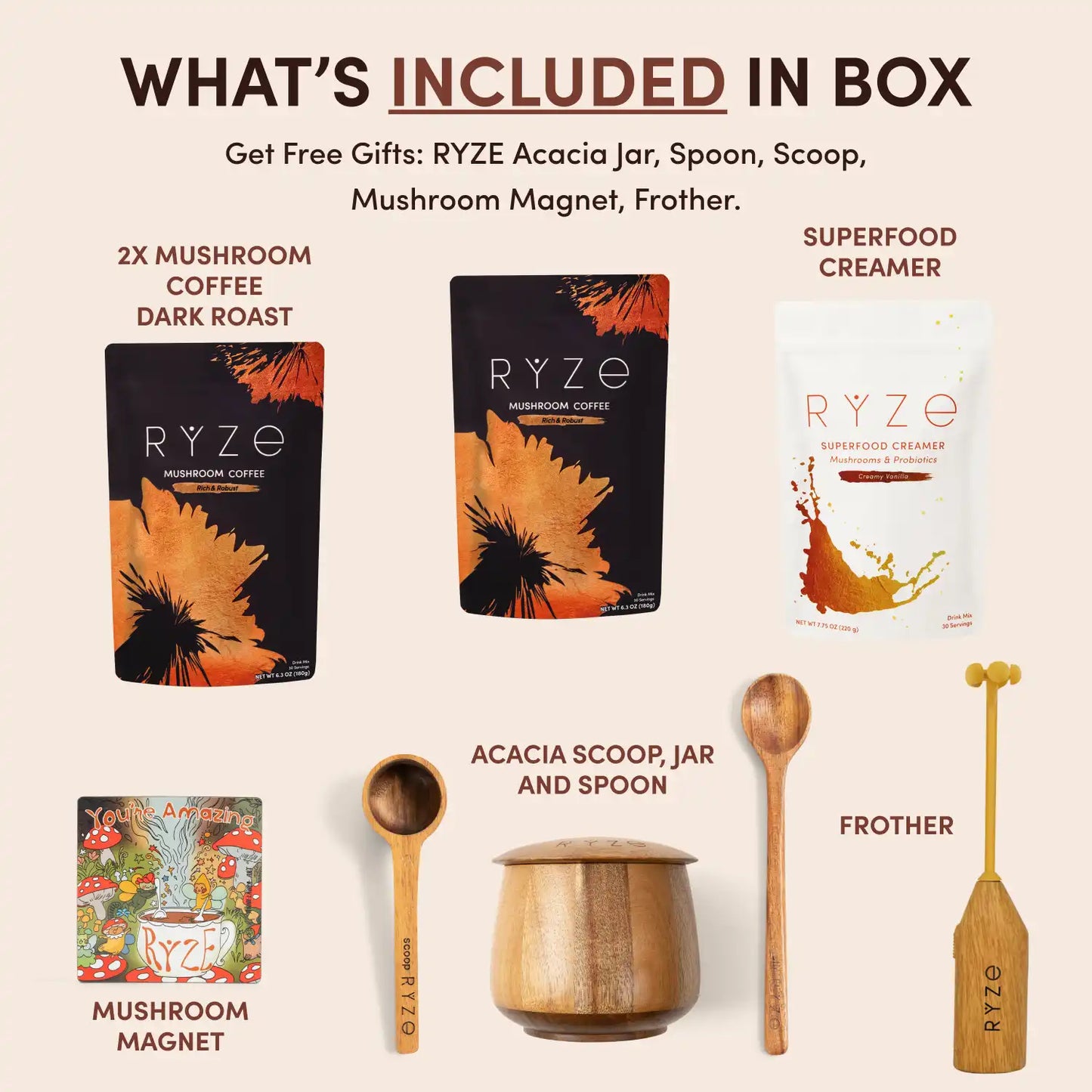 Mushroom Coffee Ritual Set - KQFV