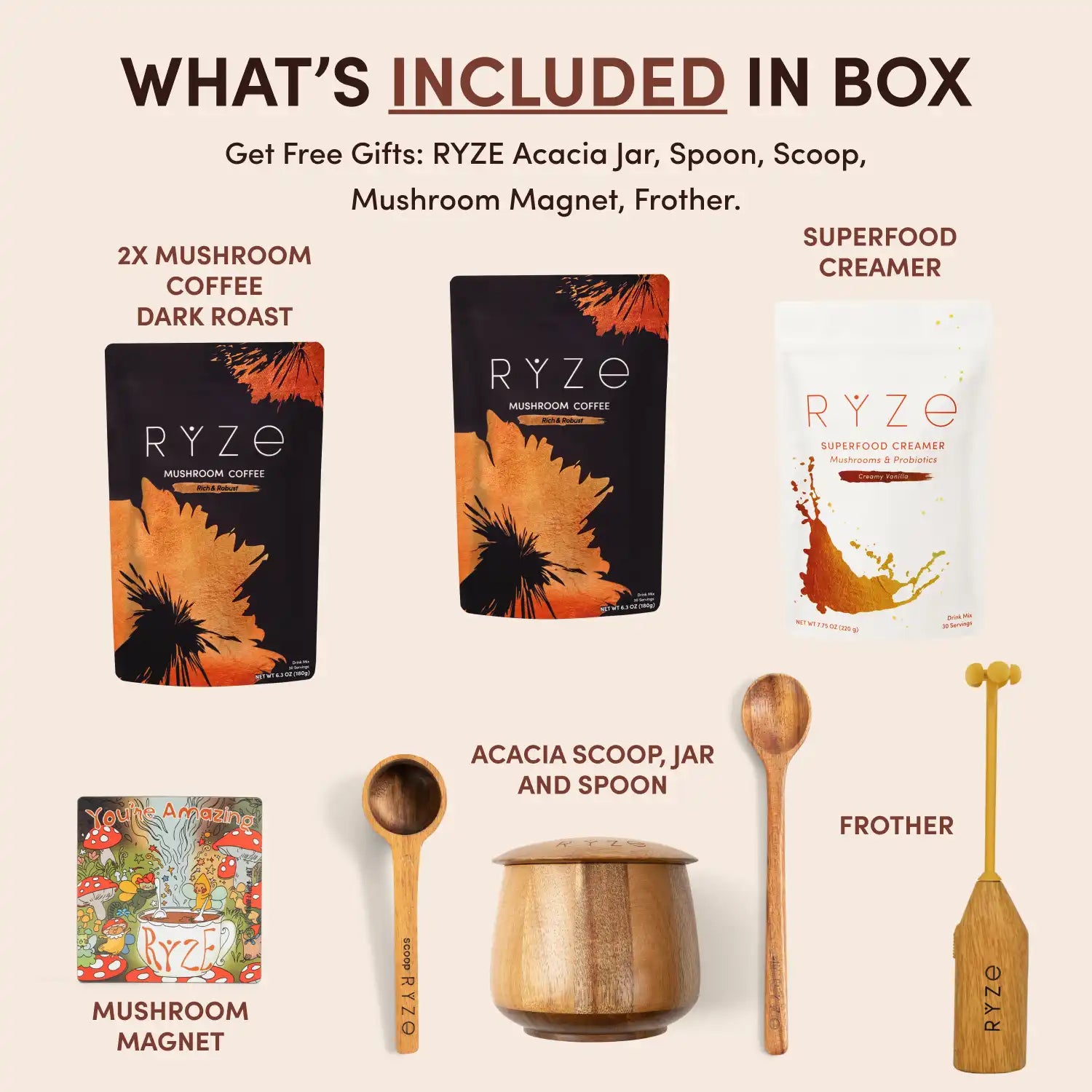 Mushroom Coffee Ritual Set - KQFV