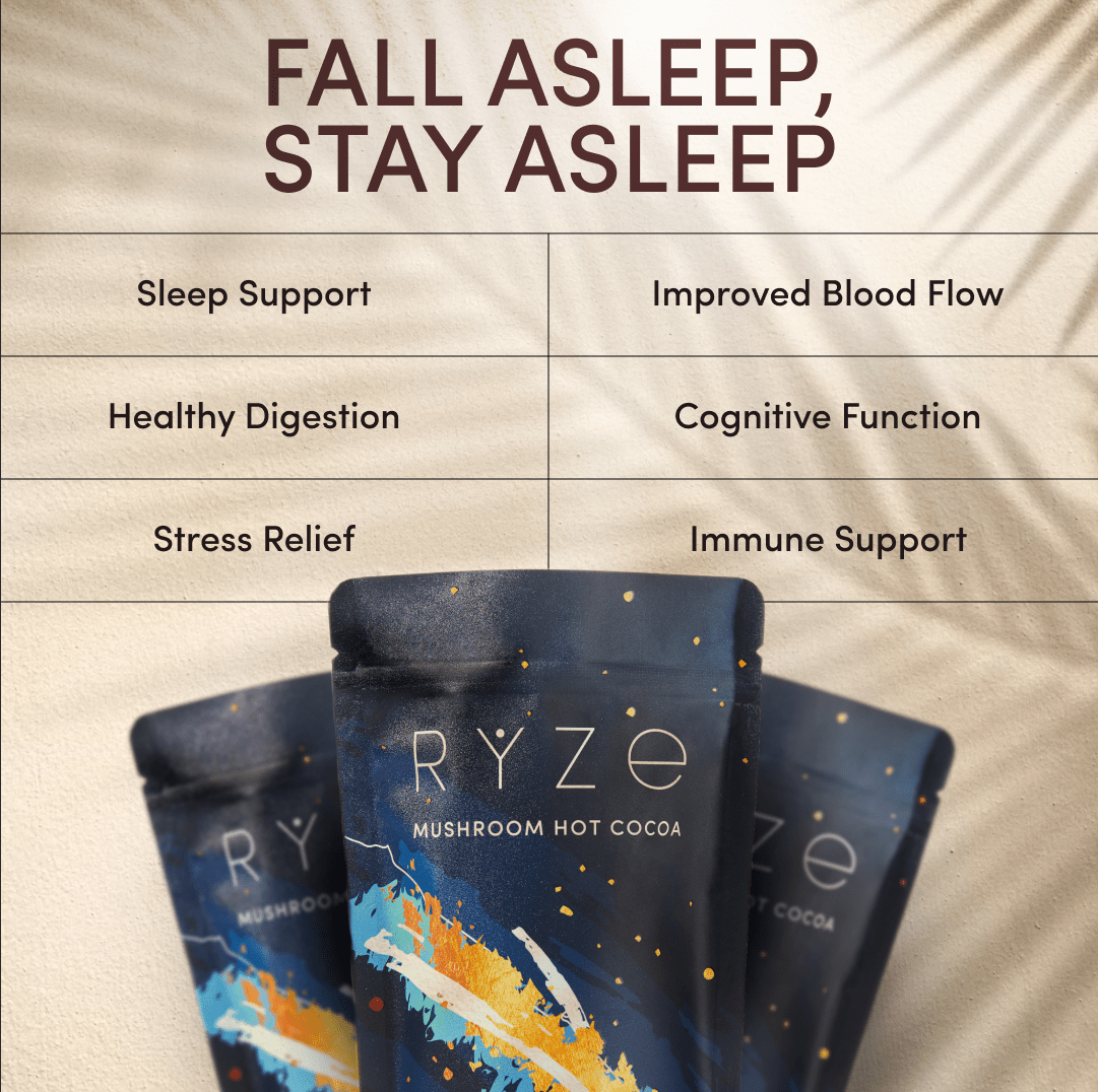 RYZE Hot Cocoa - with 6 Sleep Superfoods to Help Fall Asleep and Stay Asleep - T09I