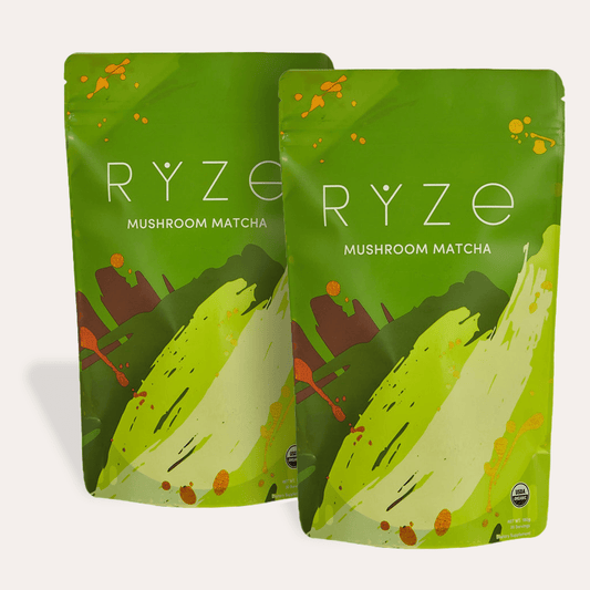 RYZE Organic Mushroom Matcha Starter Kit (60 servings) - OWA8